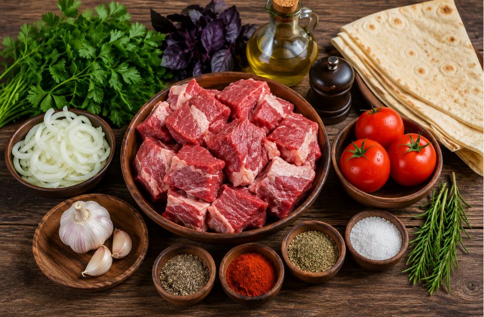 Ингредиенты для армянского шашлыка